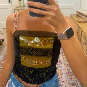 Free people velvet crop